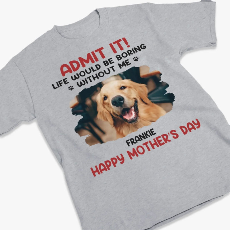 Custom Photo Unisex T-shirt, Hoodie, Sweatshirt - Personalized Father's Day, Mother's Day, Birthday Gifts For Dog Cat Lovers, Dog Dad And Mum, Cat Owners - Pets Are Family Too